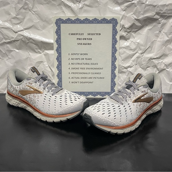 Brooks Shoes - Brooks Glycerin 17 11202831B185 Women’s White Running Shoes Size 10.5B